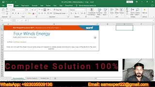 Excel Module 8 SAM End of Module Project 1 | NP_EX19_EOM8-1 | Four Winds Energy | FourWindsEnergy Net Worth
