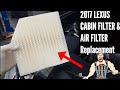 2017 GS 350 Cabin Filter &amp; Air Filter Replacement