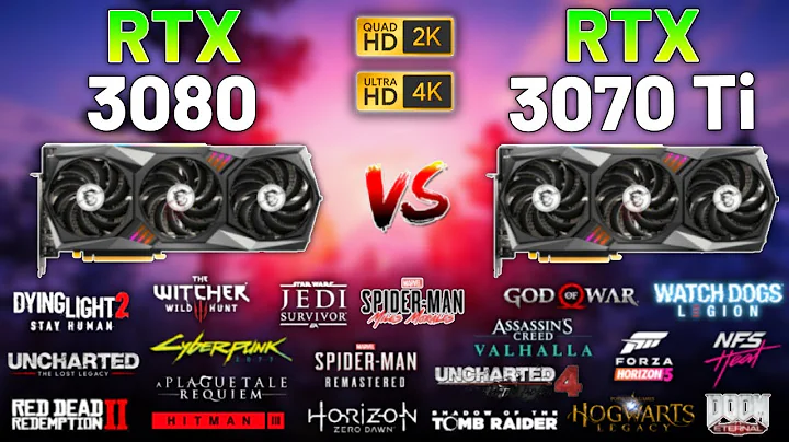 2023年RTX 3080和RTX 3070 Ti的20款游戏对决 - 1440p和4K