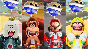 Mario Kart World - All Characters Reaction to Blue Shell （full edition）Switch2