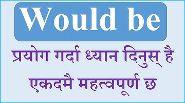 Uses of would be  I English Hub I