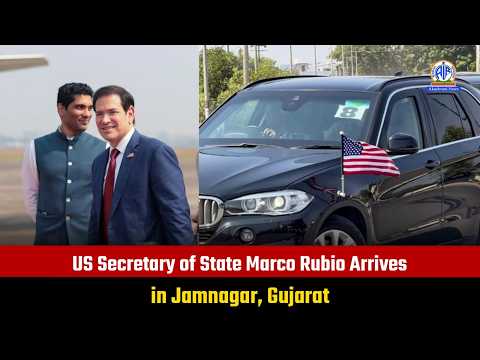 US Secretary of State Marco Rubio Arrives in Jamnagar, Gujarat