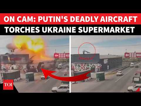 ODE﻿SA IN FLAMES! Russian Jet Drone SMASHES Into Ukraine Supermarket; Massive FIREBALL Erupts