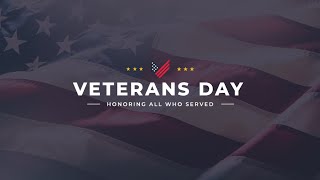 Thank You, Veterans! Senator Tillis' Veterans Day 2020 Message