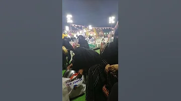 سفيرة النوايا الحسنة و جانب من مهرجان المسرح في مهرجان بيش لتسوق الخرافي بصوره وعروضه 