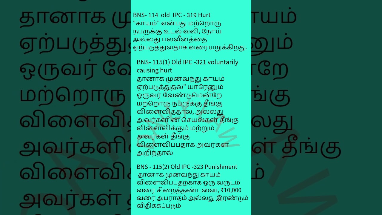 New law BNS-114,115(1),115(2)