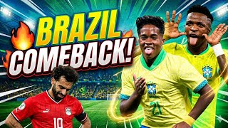 Brazil vs Egypt 2-1 Highlights | All Goals & Match Highlights | International Friendly 🇧🇷🇪🇬 #fifa 