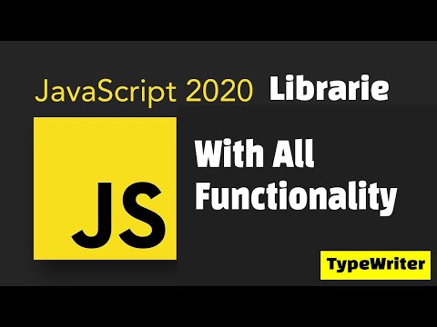 Javascript  Typewriter Librarie  Crash Course