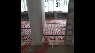 Radient cooling pipes routing