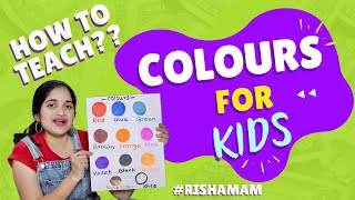 Learn Colours with Risha mam for Kids || Nursery Rhymes Educational Videos for preschoolers