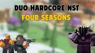 DUO HARDCORE NST TRIUMPH ON FOUR SEASONS || Roblox Tower Defense Simulator