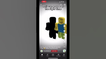 Can You Pause at The Right Time? #shorts #roblox
