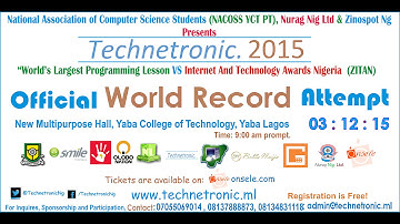 #Technetronic2015 (Official Guinness World Record Attempt)