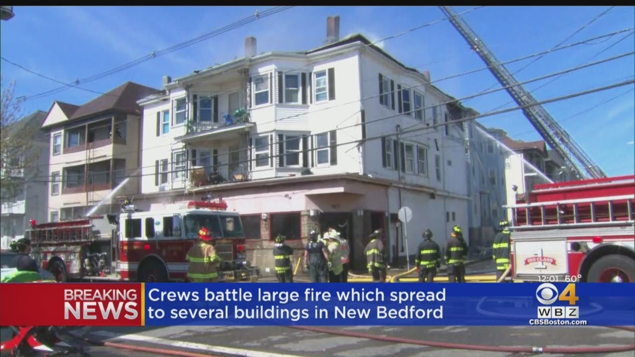 Fire Rips Through Several New Bedford Buildings - YouTube