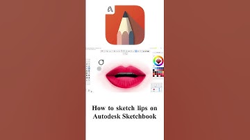 How to draw realistic lips on Autodesk Sketchbook.