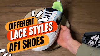 Air force 1 lace style | 3 different AF1 laces | so schnürst du deine Air force sneaker | Bester weg