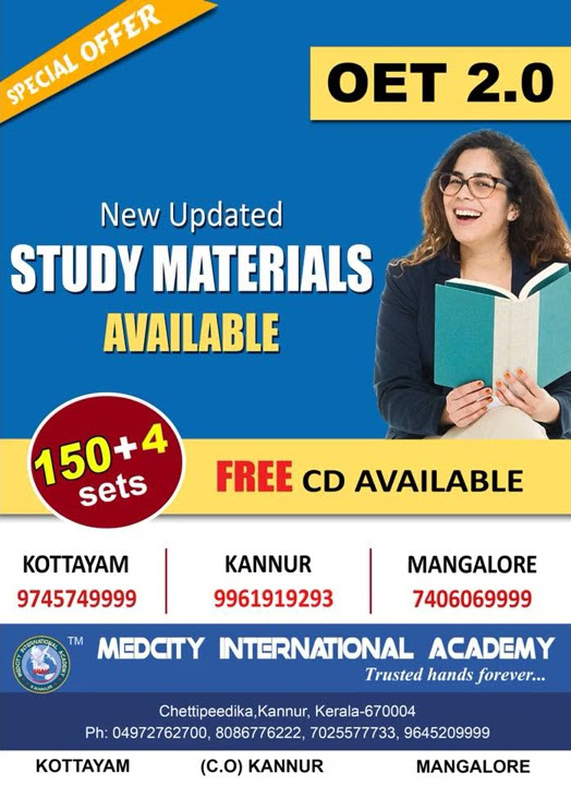 Medcity International Academy Oet Materials OET 2.0 UPDATED STUDY MATERIALS | Medcity International Academy | Top