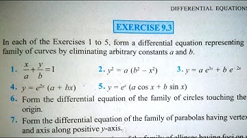 12 th (NCERT) MATHEMATICS-DIFFERENTIAL EQUATION | EXERCISE-9.3 (Solution)|Pathshala ( hindi )