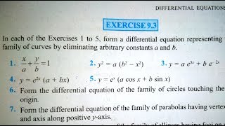 12 th (NCERT) MATHEMATICS-DIFFERENTIAL EQUATION | EXERCISE-9.3 (Solution)|Pathshala ( hindi )