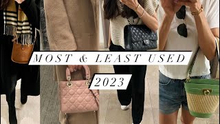 Most & Least Used Handbags of 2023