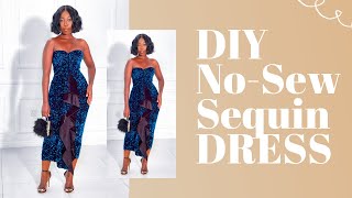 DIY NO-SEW SEQUIN DRESS screenshot 5