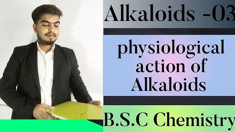 Alkaloids -03 || Physiological action of Alkaloids || Organic Chemistry || By Learn with Utkarsh