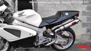MASS exhaust gp1 titan - Honda VTR 1000 SP2