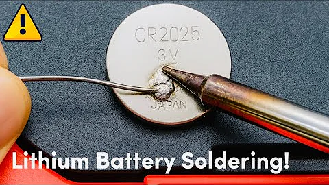 Do Not Solder a Lithium Coin Battery Until You Finish Watch This !!! CR2025 CR2032 CR2016 Safety 