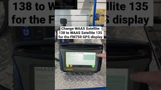 Change from WAAS Satellite 138 to WAAS Satellite 135 on the FM750 GPS display. #Shorts