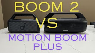 Soundcore BOOM 2 vs Motion Boom Plus sound battle