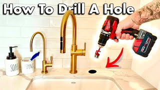 How to Drill Holes into Quartz & Granite Counter