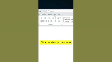 How to Show Ruler in Word - How to Insert Ruler in Word