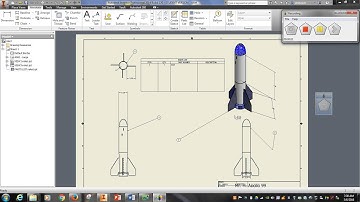 Autodesk Inventor Working Drawing Rocket