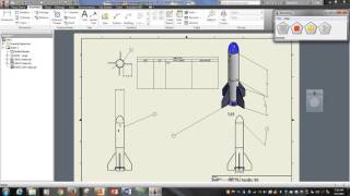 Autodesk Inventor Working Drawing Rocket