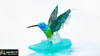 Bird in hand. Diorama / Resin Art