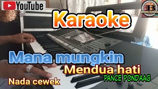 Mana mungkin mendua hati karaoke meriam Belina cipt Pance Pondaag live orgen+lirik