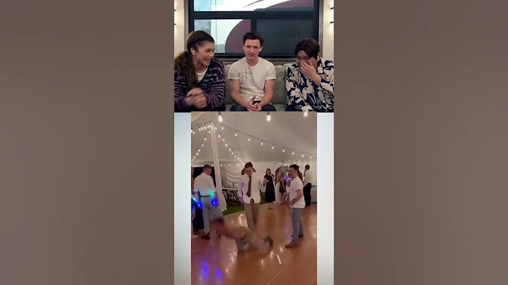 Try to laugh Tom Holland react part 34 #tomholland #funny #trytolaugh #reaction