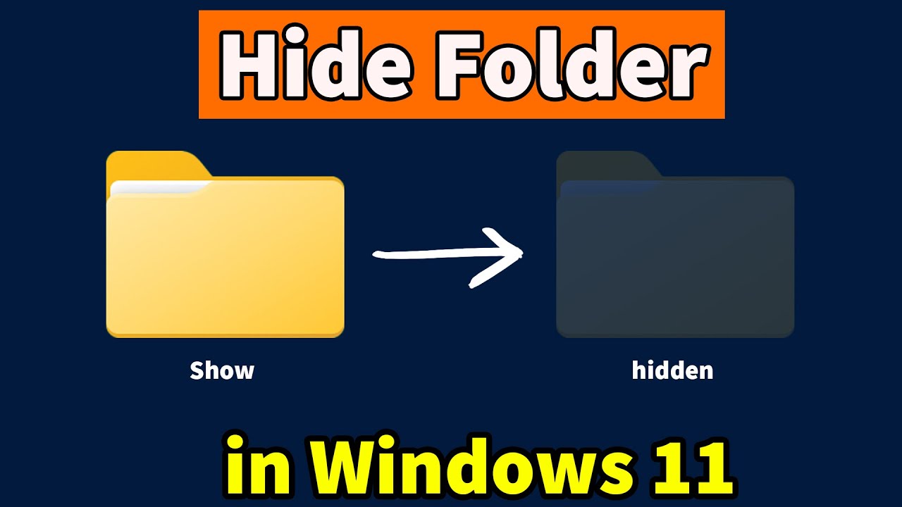 How To Hide Folder In Windows 11 YouTube