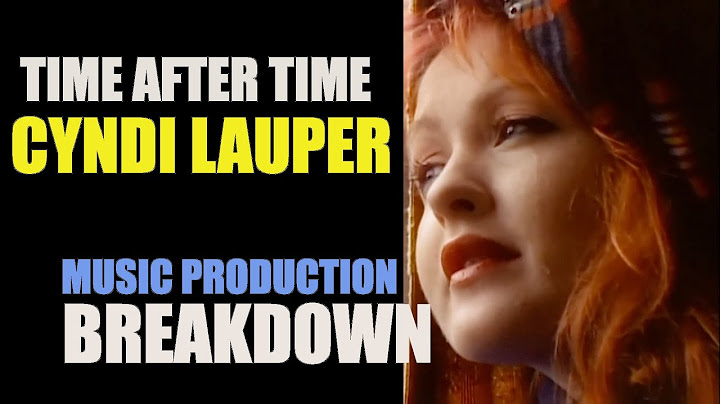 Time After Time Studio version - Studio performance video thumbnail