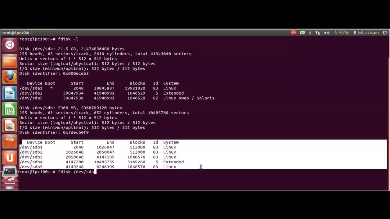23-Disk Partitions (CLI) CompTIA Linux+ and UCP - YouTube