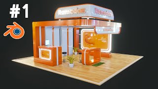 Tutorial - Exhibition Stand in Blender 2.8 - Modeling (Part 1) تصميم كشك ببرنامج البلندر Tutorial - Exhibition Stand in Blender 2.8 - Modeling (Part 1) تصميم كشك ببرنامج البلندر
