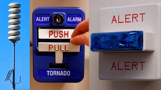 Tornado/Fire Alarms doing Alternate Wail! | Wheelock & FireLite System Test 22