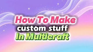 How to make custom weapons, armour, tools in multicraft  screenshot 3