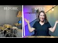 how I transformed a wall in our basement into a YouTube studio | easy diy