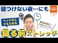 【整体師直伝】寝付けない夜…にも ベッドの上でもできる寝る前ストレッチ