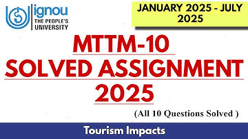 MTTM-10 SOLVED IGNOU ASSIGNMENT 2025 SESSION II Full Solved