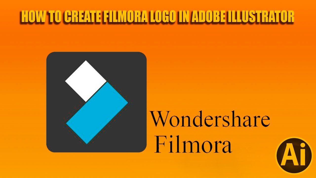 How to create filmora logo in adobe Illustrator? Graphic design | Adobe ...