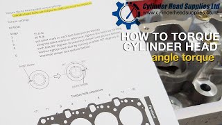 how to torque cylinder head. Angle torque. Toyota 1KZ-te