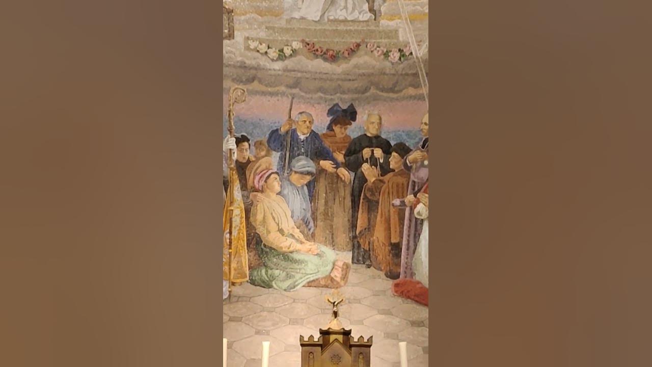 Fifth glorious mystery in rosary basilica #lourde Quinto mistero glorioso