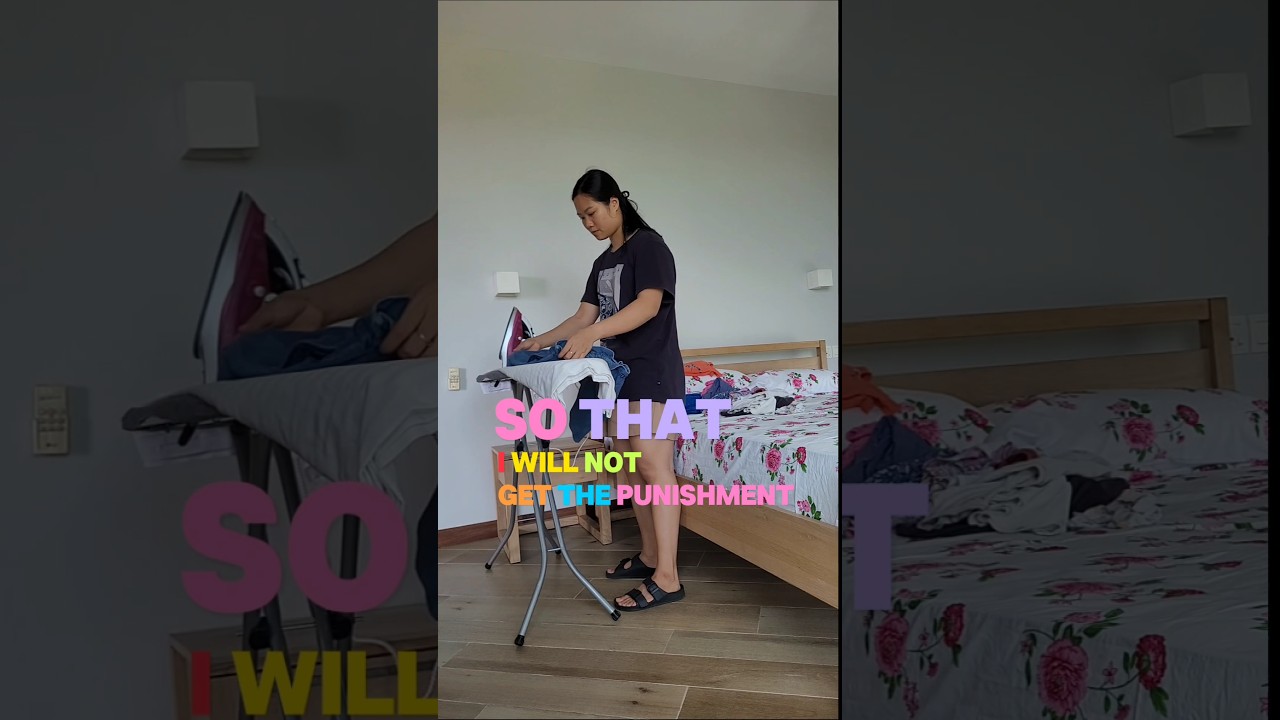 Do you also iron the cloth? 😄 